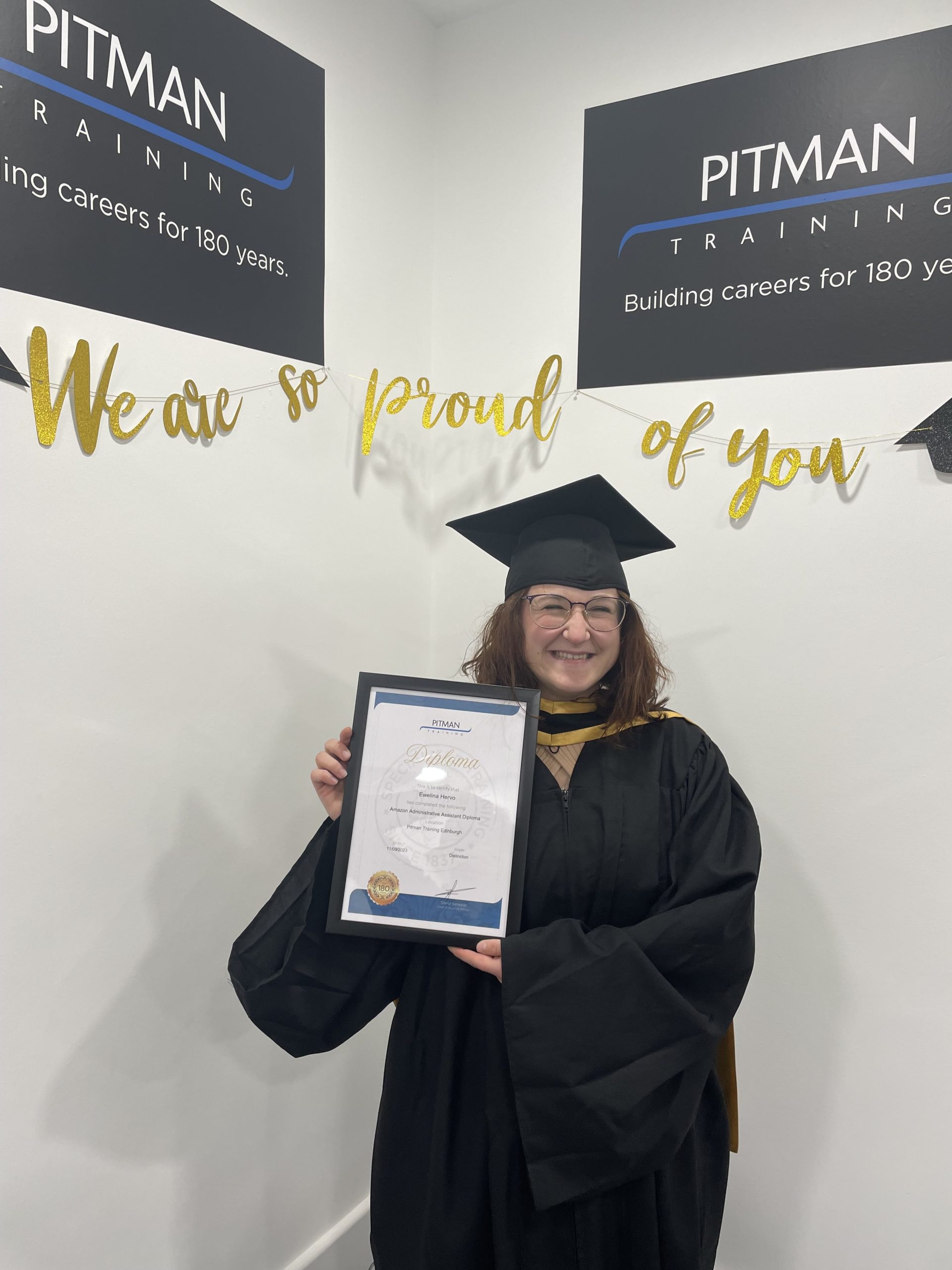 Ewelina Hervo Pitman Training Student